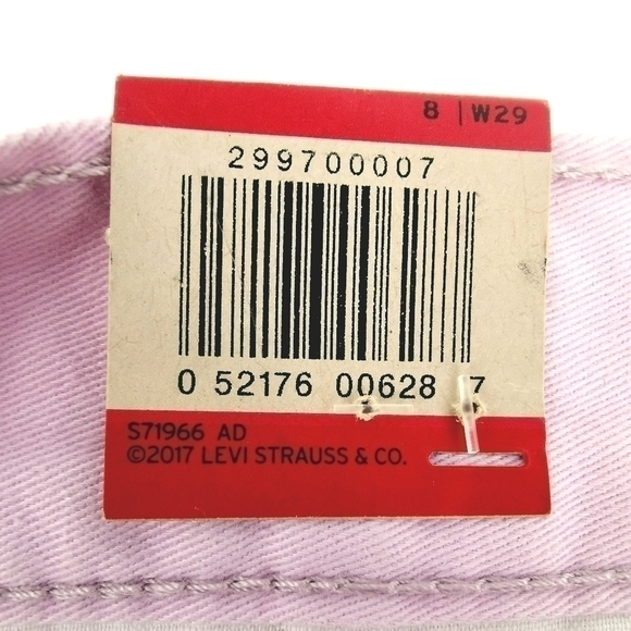 Levi's NWT Women's 29 Pink Cotton Classic Shorts - Picture 8 of 16